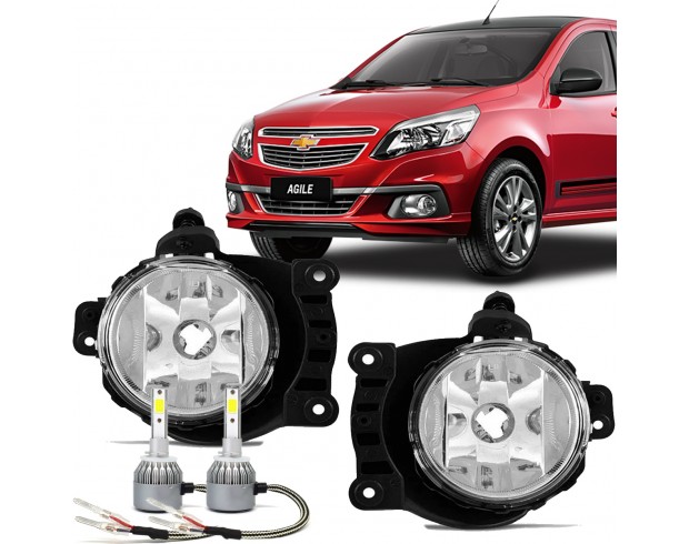 Par Farol Milha Neblina Agile 2014 2015 2016 2017 Com Super Led 6k