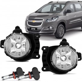 Par Farol Milha Neblina Spin 2013 2014 2015 2016 Com Ultra Led 6k