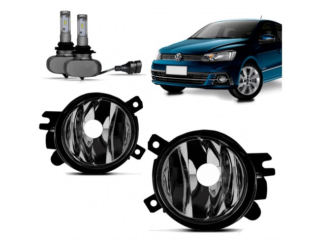 Par Farol Milha Neblina Gol G7 2016 2017 2018  Com Ultra Led 