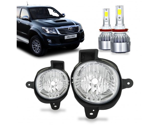 Par Farol Milha Neblina Hilux 2012 2013 2014 2015 Com Superled 6k