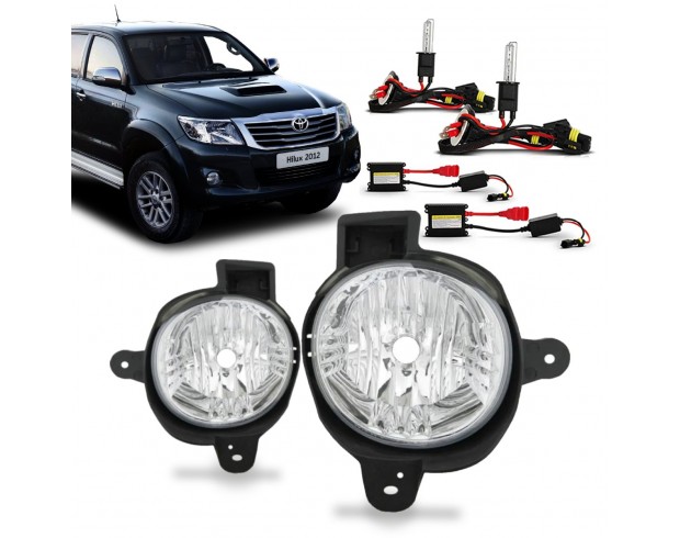 Par Farol Milha Neblina Hilux 2012 2013 2014 2015 Com Xenon 12k