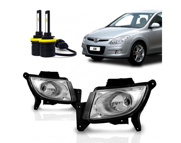 Par Farol Milha Neblina I30 2009 2010 2011 2012 2013 Com Led Nano