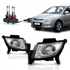 Par Farol Milha Neblina I30 2009 2010 2011 2012 2013 Com Ultra Led 6k